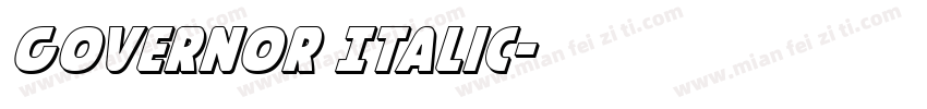 Governor Italic字体转换